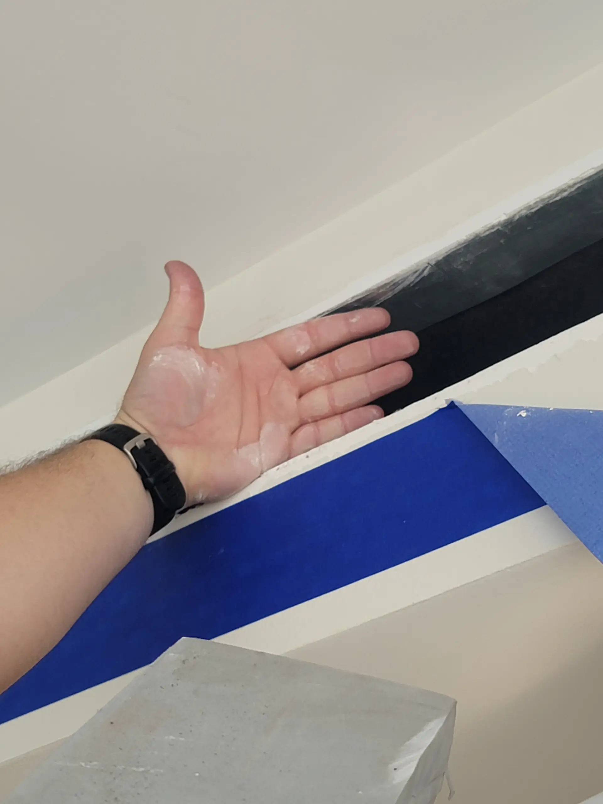 Professional duct sizing and measurement during Aeroseal installation in Miami